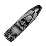 Black And White Odin With Crows Print Ironing Board Cover