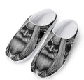 Black And White Odin With Crows Print Mesh Casual Shoes