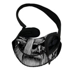 Black And White Odin With Crows Print Pet Sling Carrier