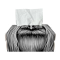 Black And White Odin With Crows Print Rectangle Tissue Box Cover
