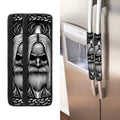 Black And White Odin With Crows Print Refrigerator Handle Covers