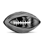 Black And White Odin With Crows Print Rugby Ball