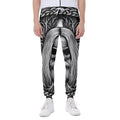 Black And White Odin With Crows Print Joggers