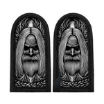 Black And White Odin With Crows Print Skillet Handle Cover