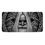Black And White Odin With Crows Print Towel
