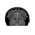 Black And White Odin With Wolfs Print Coin Purse