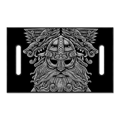 Black And White Odin With Wolfs Print Golf Cart Seat Cover