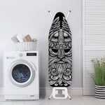 Black And White Odin With Wolfs Print Ironing Board Cover