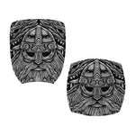 Black And White Odin With Wolfs Print Office Chair Cover