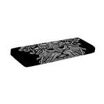Black And White Odin With Wolfs Print Piano Keyboard Cover