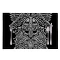 Black And White Odin With Wolfs Print Placemat