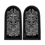 Black And White Odin With Wolfs Print Skillet Handle Cover
