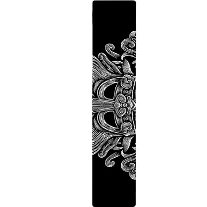 Black And White Odin With Wolfs Print Table Runner