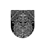 Black And White Odin With Wolfs Print Toilet Lid Cover