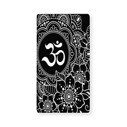 Black And White Om Print Baby Crib Sheet