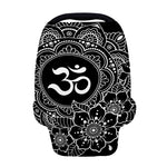 Black And White Om Print Baby Seat Cover