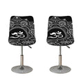 Black And White Om Print Bar Stool Covers