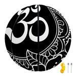 Black And White Om Print Basketball