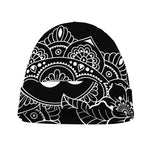 Black And White Om Print Beanie