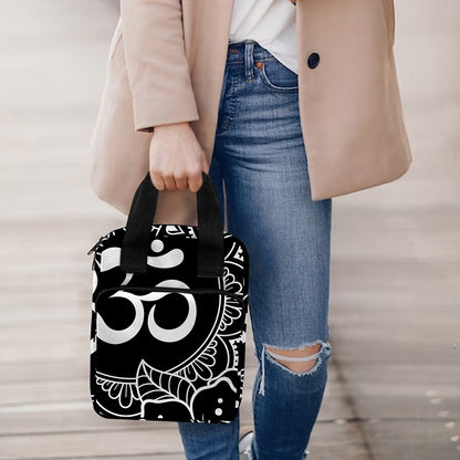 Black And White Om Print Bible Tote Bag