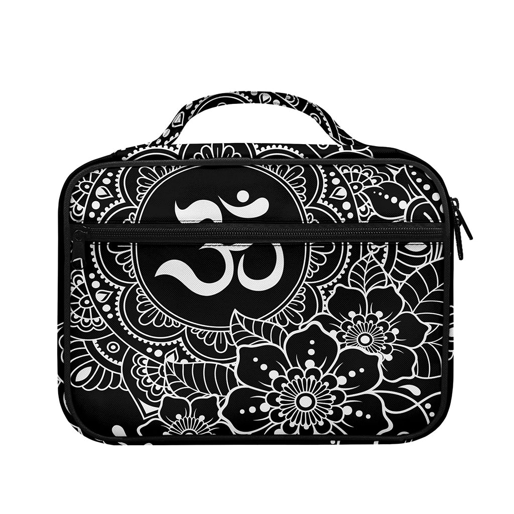 Black And White Om Print Briefcase Bible Bag