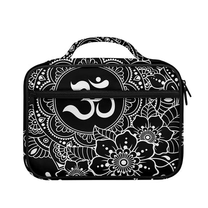 Black And White Om Print Briefcase Bible Bag
