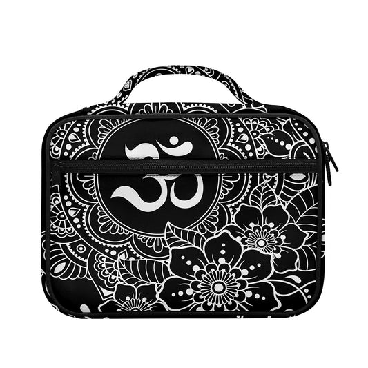 Black And White Om Print Briefcase Bible Bag