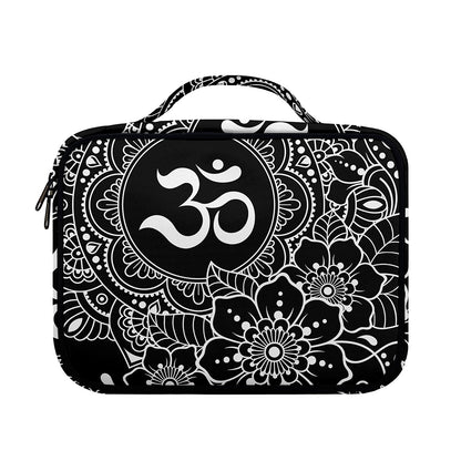 Black And White Om Print Briefcase Bible Bag