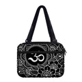 Black And White Om Print Double Strap Bible Bag