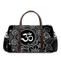 Black And White Om Print Duffel Bag