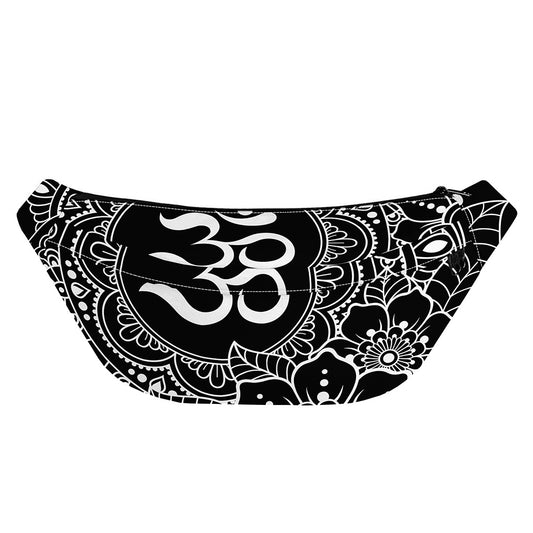 Black And White Om Print Fanny Pack