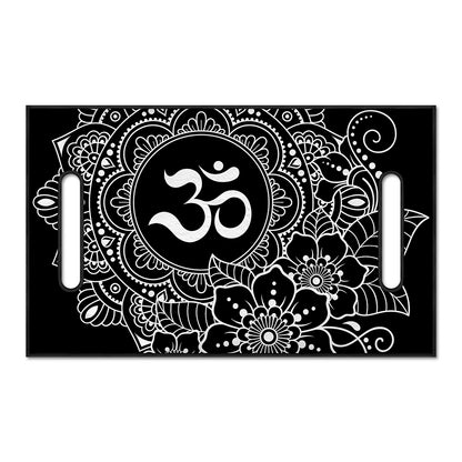 Black And White Om Print Golf Cart Seat Cover