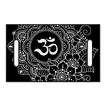 Black And White Om Print Golf Cart Seat Cover