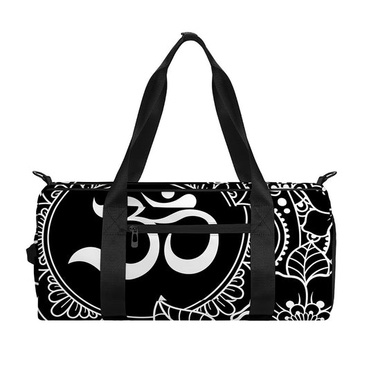Black And White Om Print Gym Bag