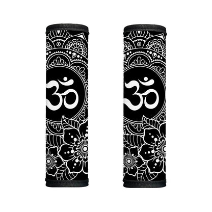 Black And White Om Print Handle Covers