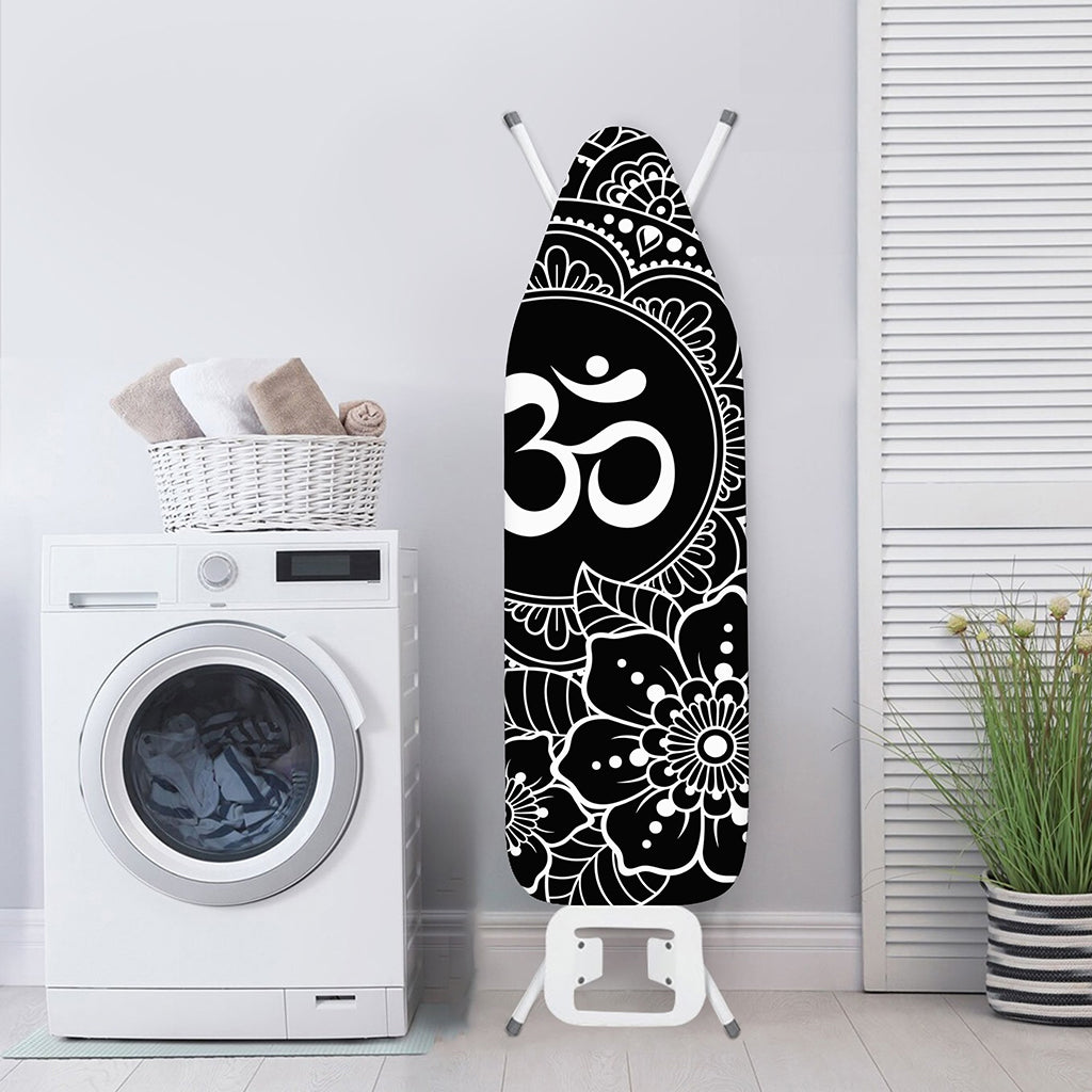Black And White Om Print Ironing Board Cover