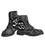 Black And White Om Print Backpack