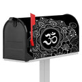 Black And White Om Print Mailbox Cover