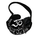 Black And White Om Print Pet Sling Carrier