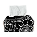 Black And White Om Print Rectangle Tissue Box Cover