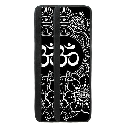 Black And White Om Print Refrigerator Handle Covers
