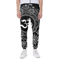 Black And White Om Print Joggers
