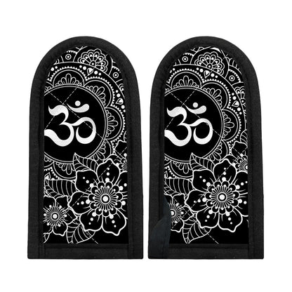 Black And White Om Print Skillet Handle Cover