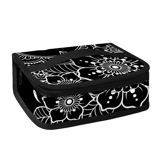 Black And White Om Print Small Lunch Bag
