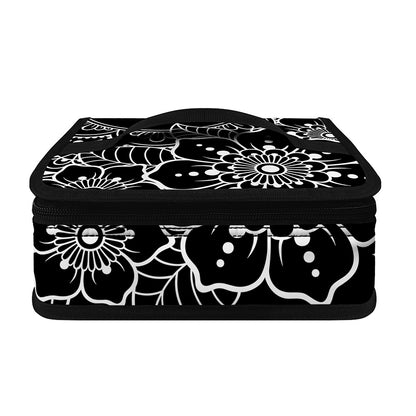 Black And White Om Print Small Lunch Bag
