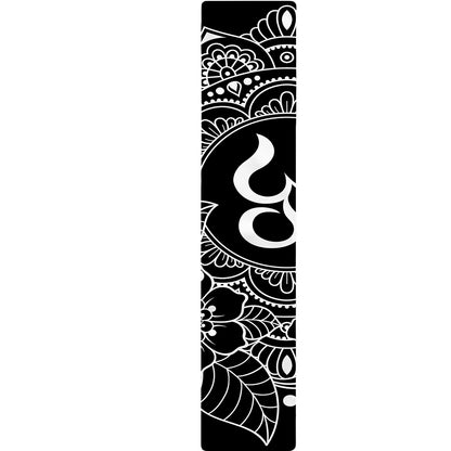 Black And White Om Print Table Runner