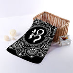 Black And White Om Print Towel