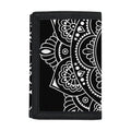 Black And White Om Print Trifold Wallet