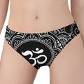 Black And White Om Print Women's Panties