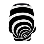 Black And White Optical Illusion Print Baby Seat Cover